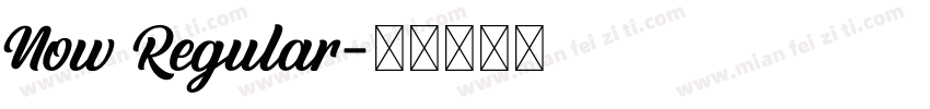 Now Regular字体转换